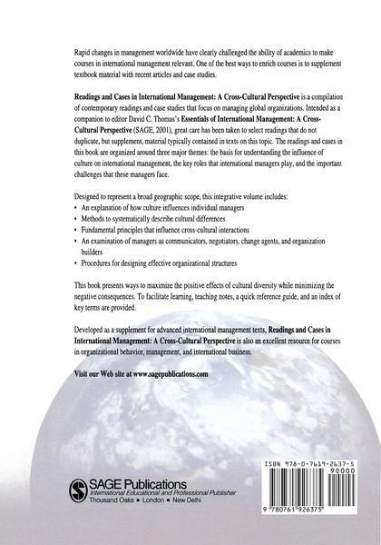 Produktbild: Readings and Cases in International Management