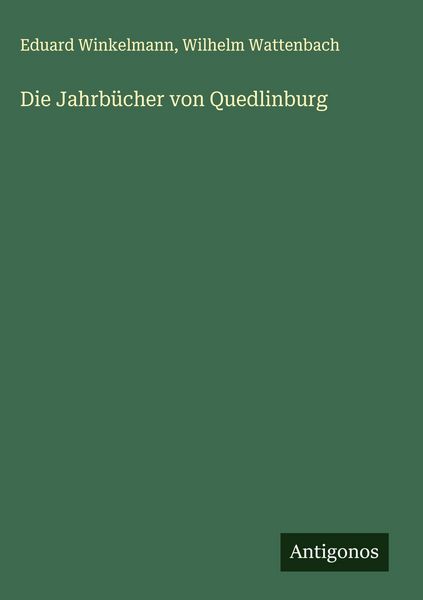 Produktbild: Die Jahrb&uuml;cher von Quedlinburg