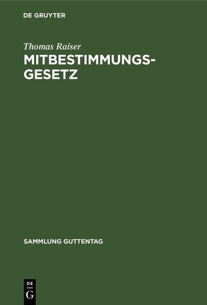 Produktbild: Mitbestimmungsgesetz