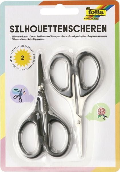 Folia Silhouettenscheren ca. 10,5cm 2er Set