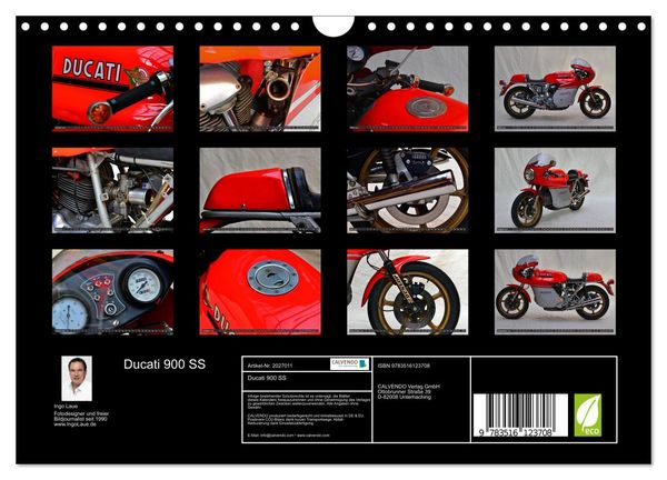 Produktbild: Ducati 900 SS (Wandkalender 2026 DIN A4 quer), CALVENDO Monatskalender