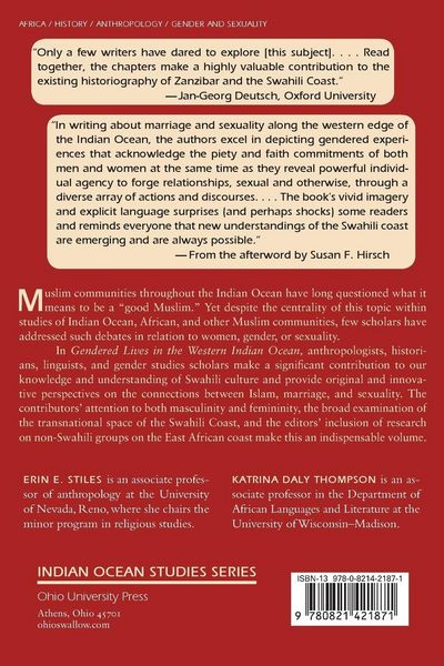 Produktbild: Gendered Lives in the Western Indian Ocean