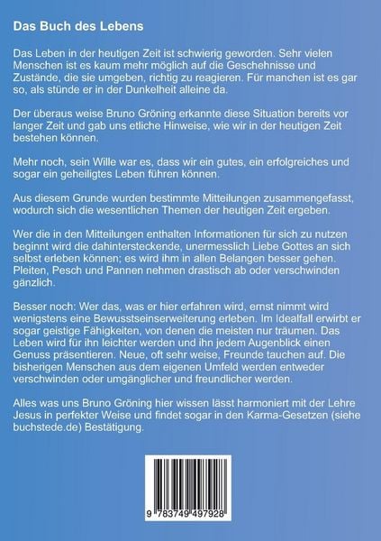 Produktbild: Bruno Gr&ouml;ning - Das Buch des Lebens