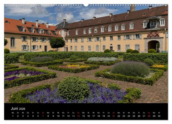 Produktbild: Schwetzingen - Ein Spaziergang durch die Perle der Kurpfalz (hochwertiger Premium Wandkalender 2026 DIN A2 quer), Kunstdruck in Hochglanz