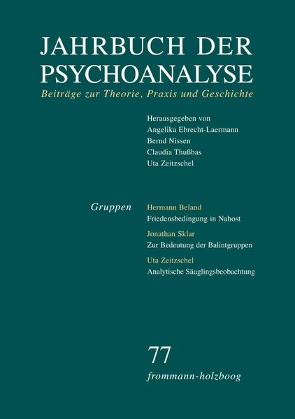 Produktbild: Jahrbuch der Psychoanalyse / Band 77: Gruppen