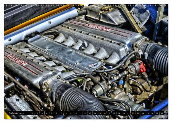 Produktbild: Ein Teufel in Gelb Lamborghini Diablo PHOTOART (Wandkalender 2025 DIN A2 quer), CALVENDO Monatskalender