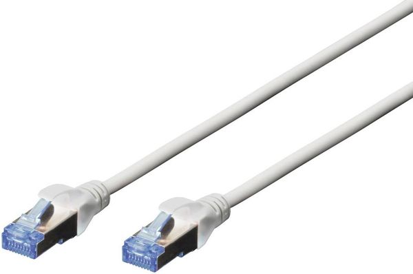 Digitus DK-1532-050 RJ45 Netzwerkkabel, Patchkabel CAT 5e SF/UTP 5.00 m Grau verdrillte Paare 1 St.