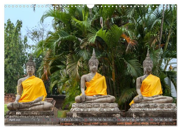Produktbild: Buddha - Momente der inneren Einkehr (Wandkalender 2026 DIN A3 quer), CALVENDO Monatskalender
