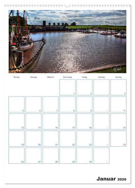 Produktbild: Friesland - Nordseebad Dangast (hochwertiger Premium Wandkalender 2026 DIN A2 hoch), Kunstdruck in Hochglanz