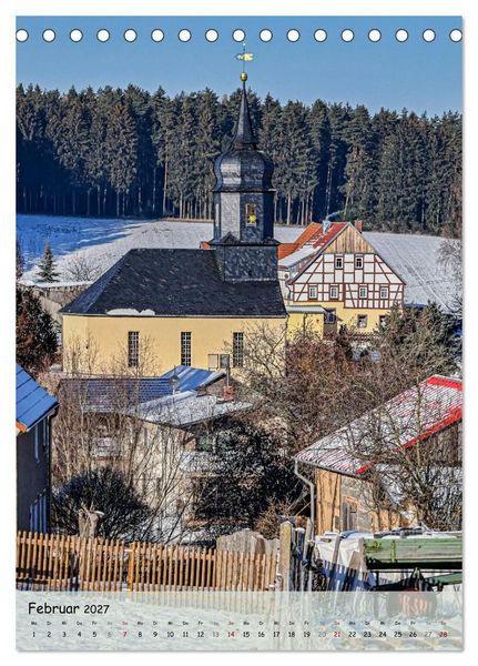 Produktbild: Neustadt an der Orla (Tischkalender 2027 DIN A5 hoch), CALVENDO Monatskalender