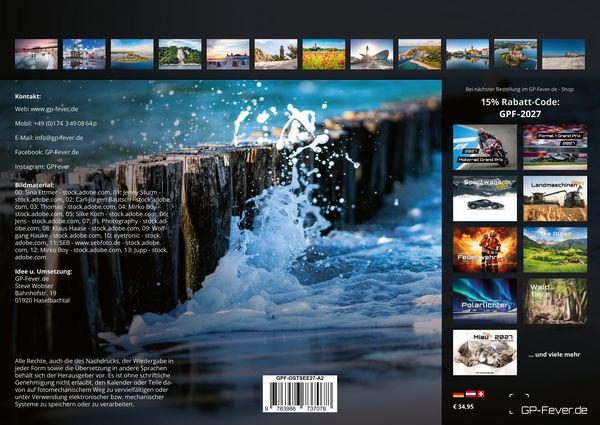 Produktbild: Ostsee - Zwischen D&uuml;nen und Horizont &ndash; Die Ostsee erleben - 2027 - Kalender DIN A2