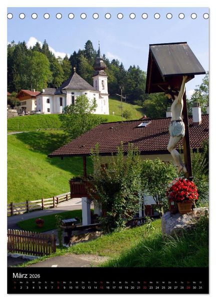 Produktbild: Idyllische Landschaften in Bayern (Tischkalender 2026 DIN A5 hoch), CALVENDO Monatskalender