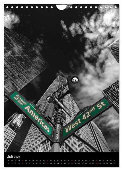 Produktbild: New York City - Color Glow Edition (Wandkalender 2026 DIN A4 hoch), CALVENDO Monatskalender