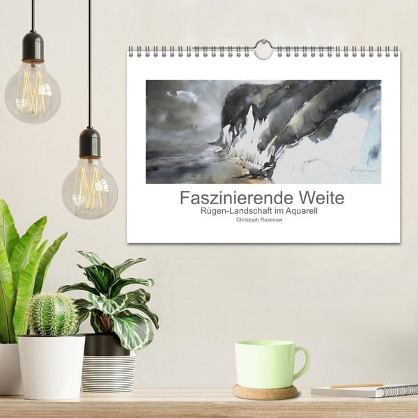 Produktbild: Faszinierende Weite. R&uuml;gen-Landschaft im Aquarell (Wandkalender 2026 DIN A4 quer), CALVENDO Monatskalender