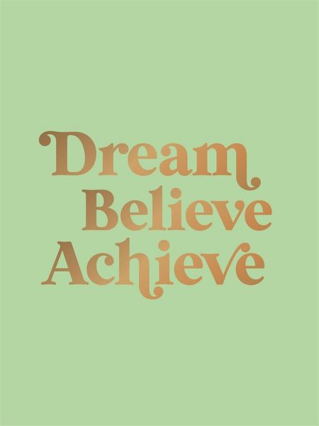 Produktbild: Dream, Believe, Achieve