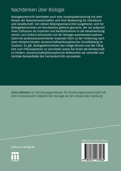 Produktbild: Nachdenken &uuml;ber Biologie