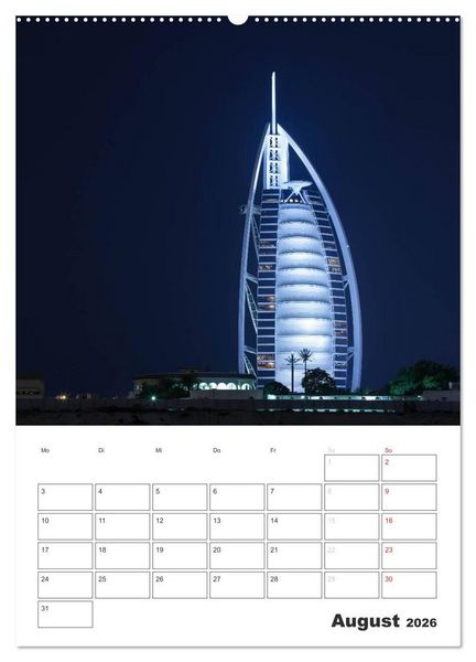 Produktbild: Vertical Dubai 2026 (hochwertiger Premium Wandkalender 2026 DIN A2 hoch), Kunstdruck in Hochglanz