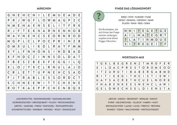 Produktbild: Wortsuchr&auml;tsel I &Uuml;ber 250 R&auml;tsel
