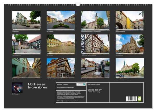 Produktbild: M&uuml;hlhausen Impressionen (Wandkalender 2026 DIN A2 quer), CALVENDO Monatskalender