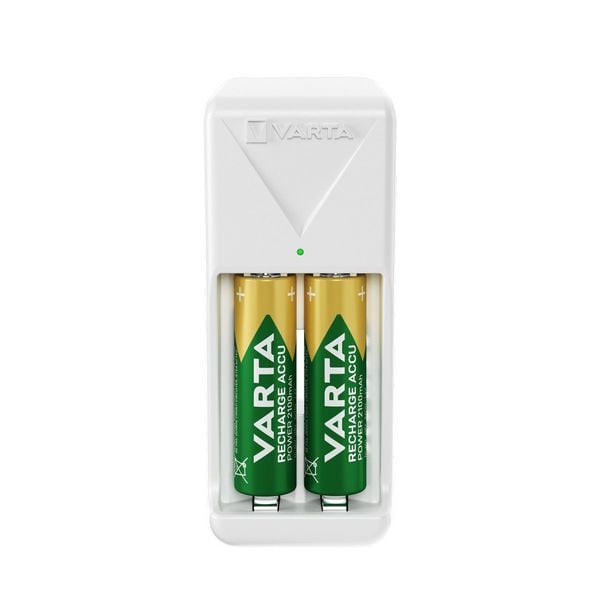 Produktbild: Varta Batterieladeger&auml;t Mini Charger 2x AA 56706 2100mAh wei&szlig;