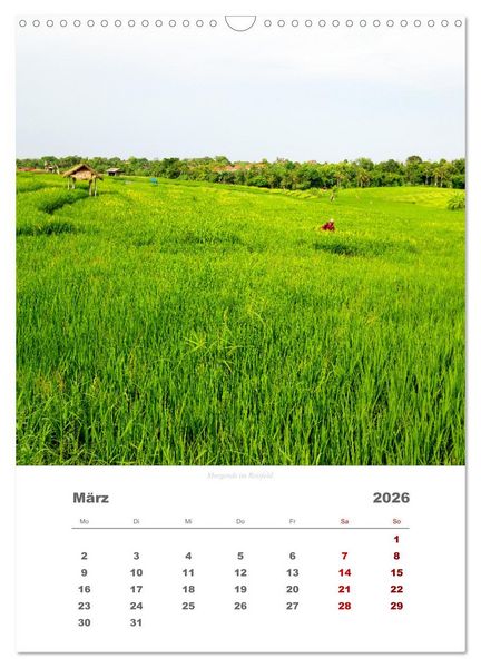 Produktbild: Reiseimpressionen durch Bali (Wandkalender 2026 DIN A3 hoch), CALVENDO Monatskalender