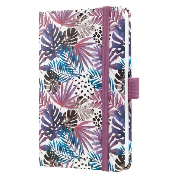 SIGEL Taschenagenda JOLIE® Motiv, Jungle Violet Fever Glanzlack, Jahrgang 2025