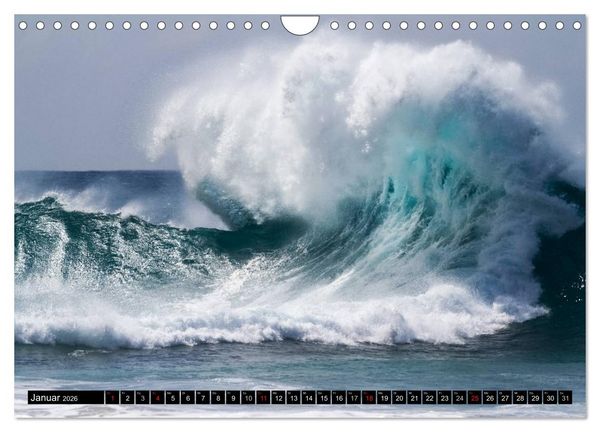 Produktbild: Hawai'i Wellen (Wandkalender 2026 DIN A4 quer), CALVENDO Monatskalender