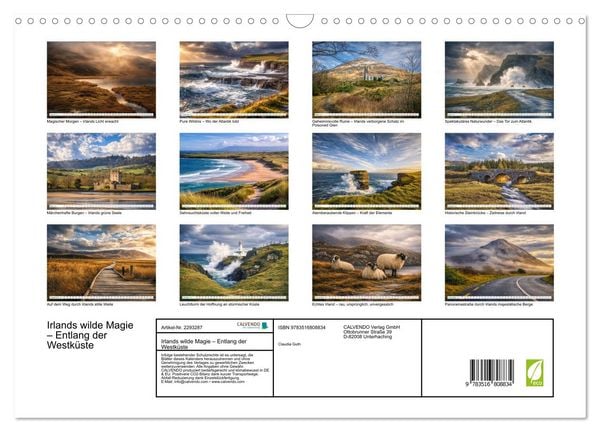 Produktbild: Irlands wilde Magie &ndash; Entlang der Westk&uuml;ste (Wandkalender 2027 DIN A3 quer), CALVENDO Monatskalender