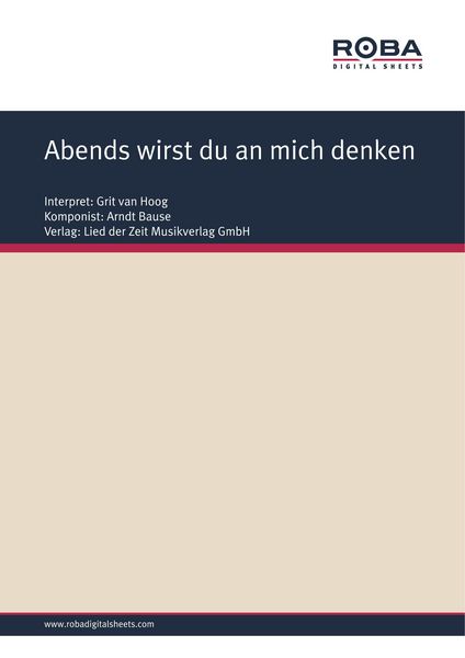 Produktbild: Abends wirst du an mich denken