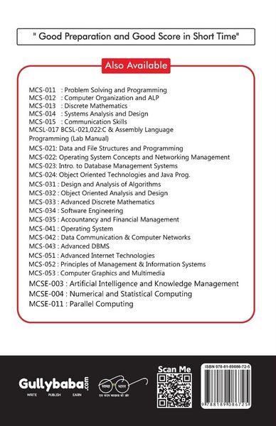 Produktbild: MCS-031 Design And Analysis Of Algorithm
