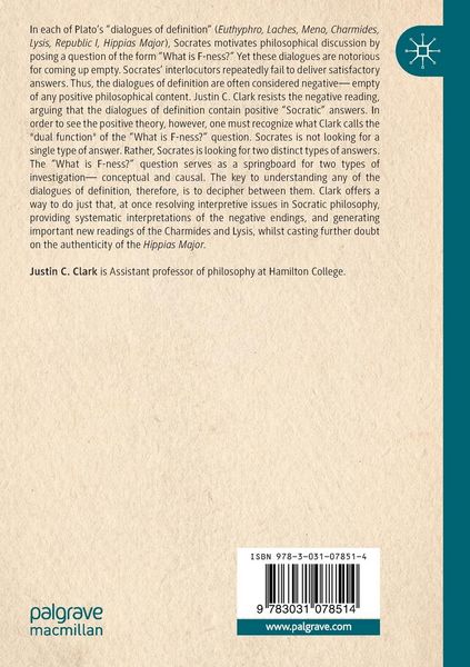 Produktbild: Plato&rsquo;s Dialogues of Definition