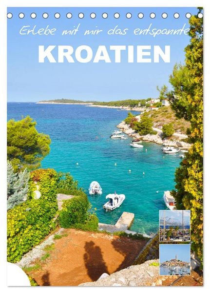Produktbild: Erlebe mit mir das entspannte Kroatien (Tischkalender 2026 DIN A5 hoch), CALVENDO Monatskalender