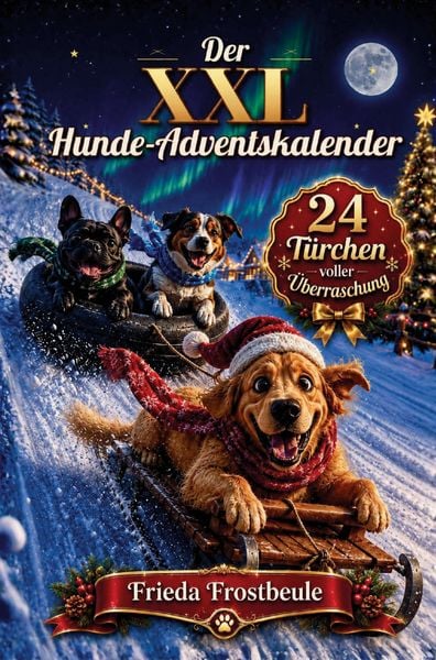 Produktbild: Der XXL Hunde-Adventskalender 24 hundestarke &Uuml;berraschungen mit Ausmalbildern, R&auml;tseln, Mitmachseiten, kuriosen Fakten & unn&uuml;tzem Hundewissen