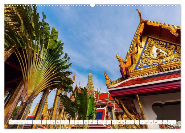 Produktbild: Bangkok - Thailands Hauptstadt in bunten Bildern (hochwertiger Premium Wandkalender 2026 DIN A2 quer), Kunstdruck in Hochglanz