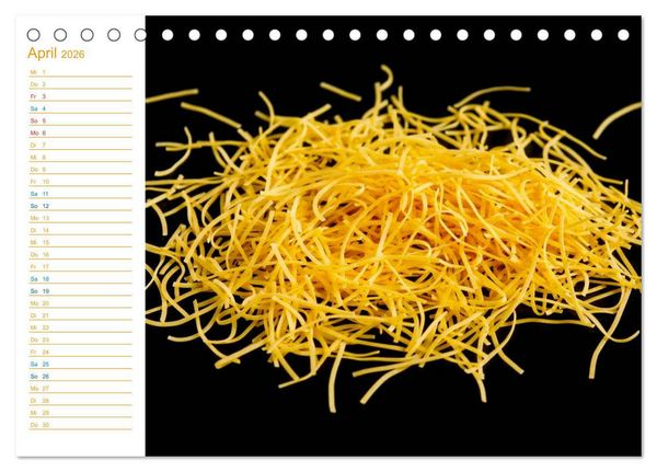 Produktbild: Pasta (Tischkalender 2026 DIN A5 quer), CALVENDO Monatskalender