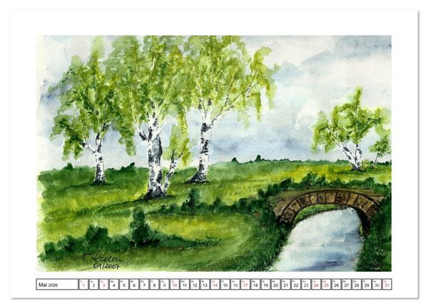 Produktbild: Der AQUARELL-Kalender (Wandkalender 2026 DIN A3 quer), CALVENDO Monatskalender