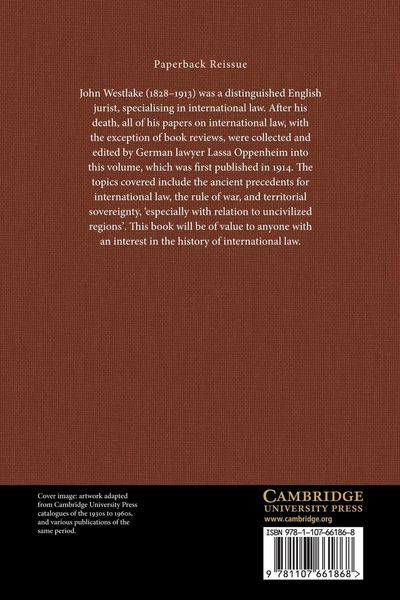 Produktbild: The Collected Papers of John Westlake on Public International Law