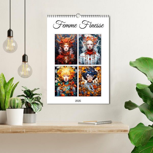 Produktbild: Femme Finesse (Wall Calendar 2026 DIN A3 portrait), CALVENDO 12 Month Wall Calendar