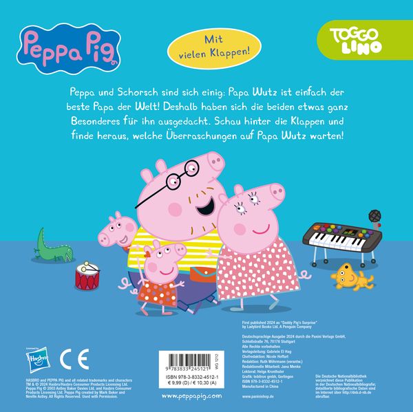 Produktbild: Peppa Pig: Peppas &Uuml;berraschung f&uuml;r Papa Wutz - Mein besonderes Klappenbuch