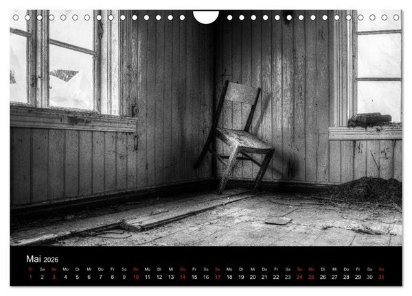 Produktbild: Objekte in schwarz weiss (Wandkalender 2026 DIN A4 quer), CALVENDO Monatskalender