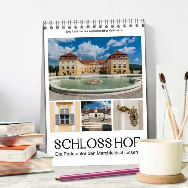 Produktbild: Schloss Hof &ndash; Die Perle unter den Marchfeldschl&ouml;ssern (Tischkalender 2026 DIN A5 hoch), CALVENDO Monatskalender