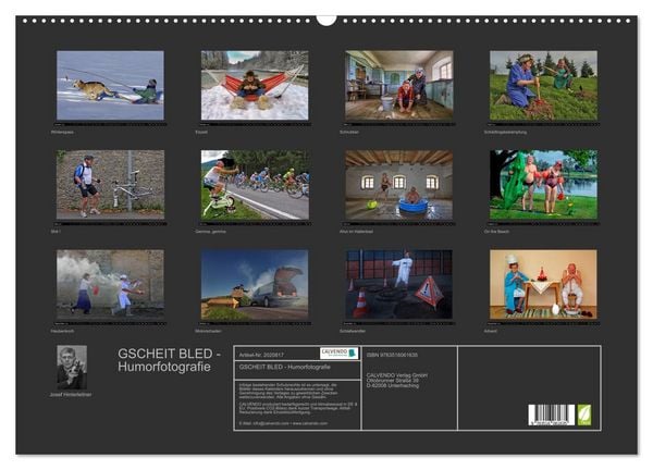 Produktbild: GSCHEIT BLED - Humorfotografie (Wandkalender 2026 DIN A2 quer), CALVENDO Monatskalender