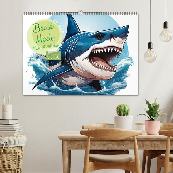 Produktbild: Beast Mode - Wilde Maskottchen (Wandkalender 2026 DIN A2 quer), CALVENDO Monatskalender
