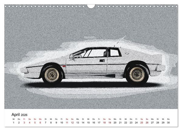 Produktbild: Car Art Edition Sportwagenlegenden (Wandkalender 2026 DIN A3 quer), CALVENDO Monatskalender