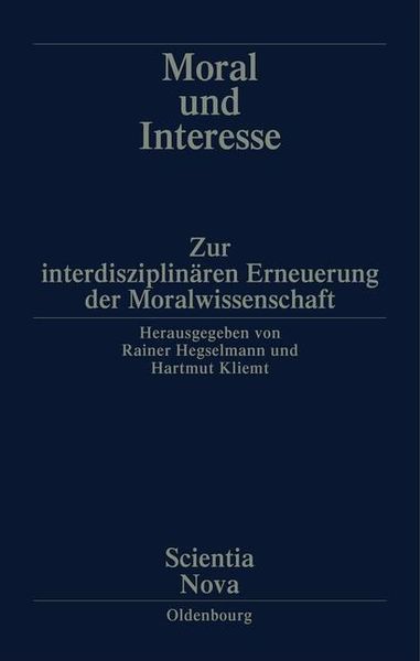 Produktbild: Moral und Interesse