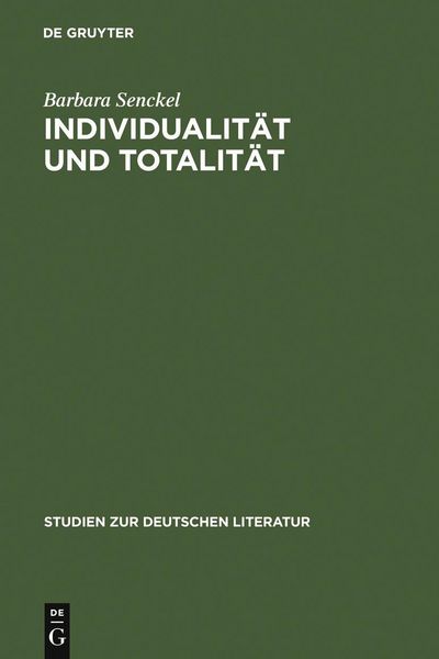 Produktbild: Individualit&auml;t und Totalit&auml;t