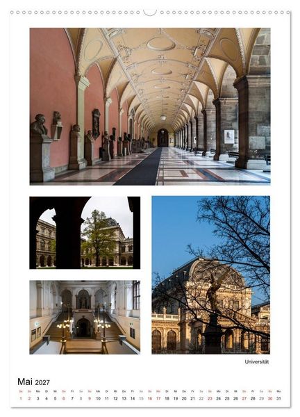 Produktbild: Verborgen in Wien (hochwertiger Premium Wandkalender 2027 DIN A2 hoch), Kunstdruck in Hochglanz