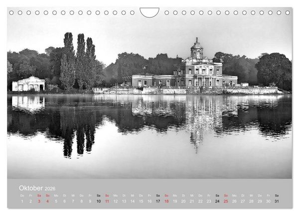 Produktbild: Potsdam schwarz auf wei&szlig; (Wandkalender 2026 DIN A4 quer), CALVENDO Monatskalender