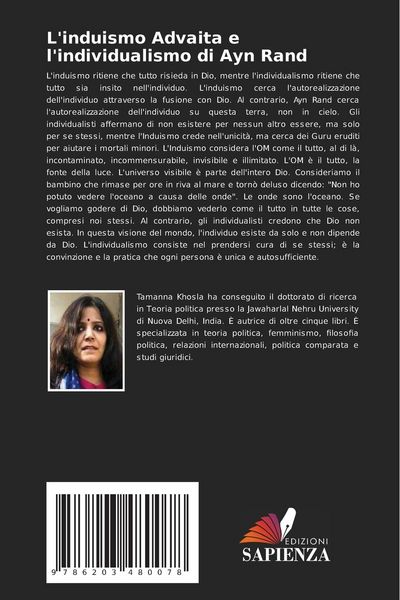 Produktbild: L'induismo Advaita e l'individualismo di Ayn Rand