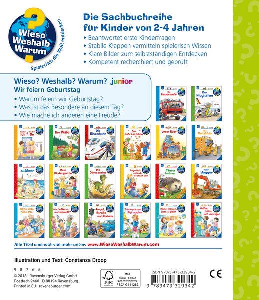 Produktbild: Wieso? Weshalb? Warum? junior (2-4 J.), Band 27 - Wir feiern Geburtstag